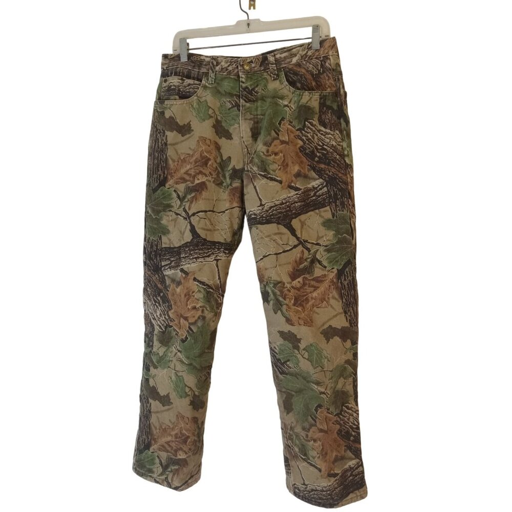 Cabelas Pants Mens Size 32 Camo Realtree Cargo Insulated Dupont Thermolite Plus